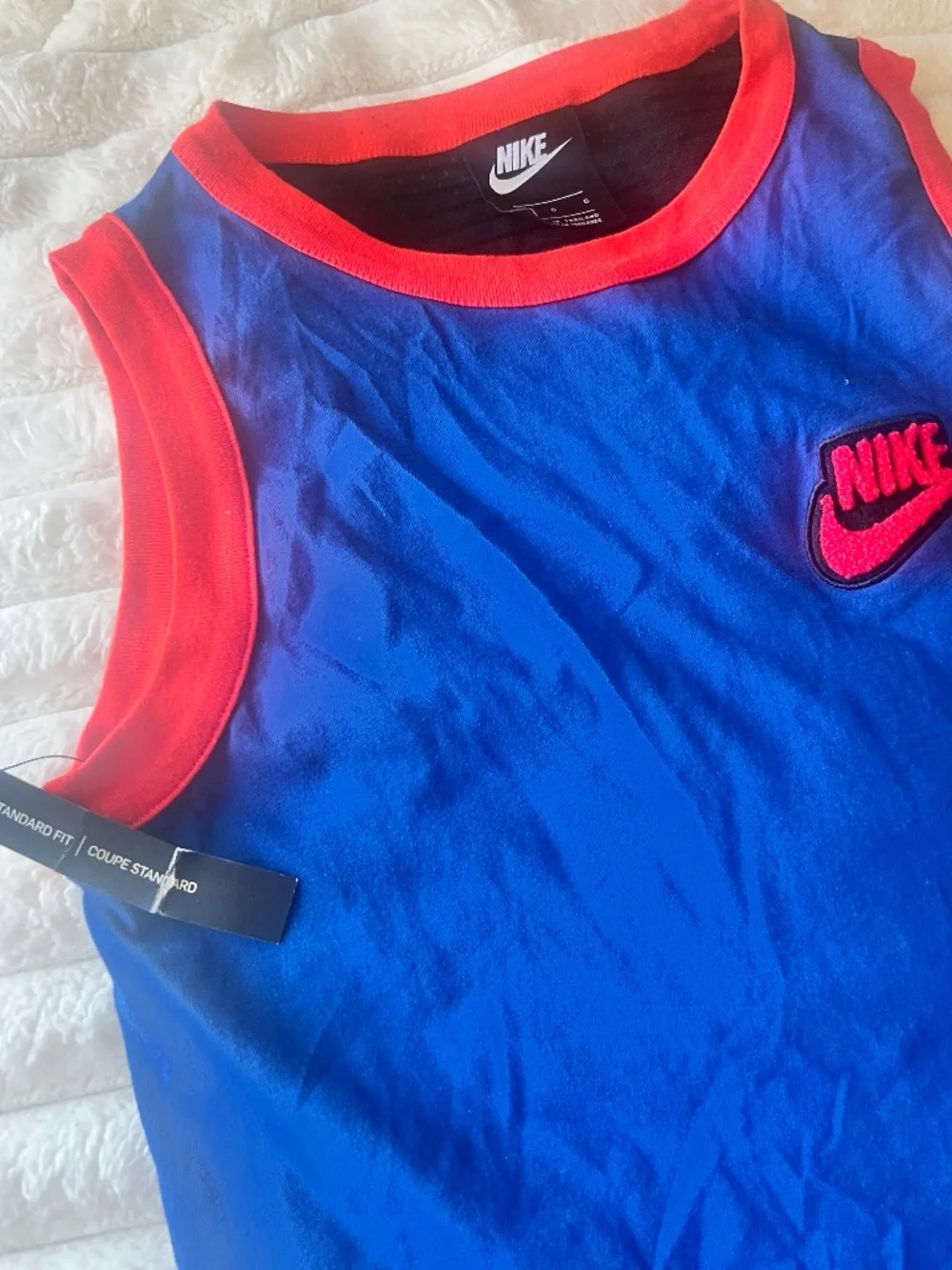 Nike Basketball Jersey, Felt /FluffyLogo , Y2K, Stylish, Coupe Standard